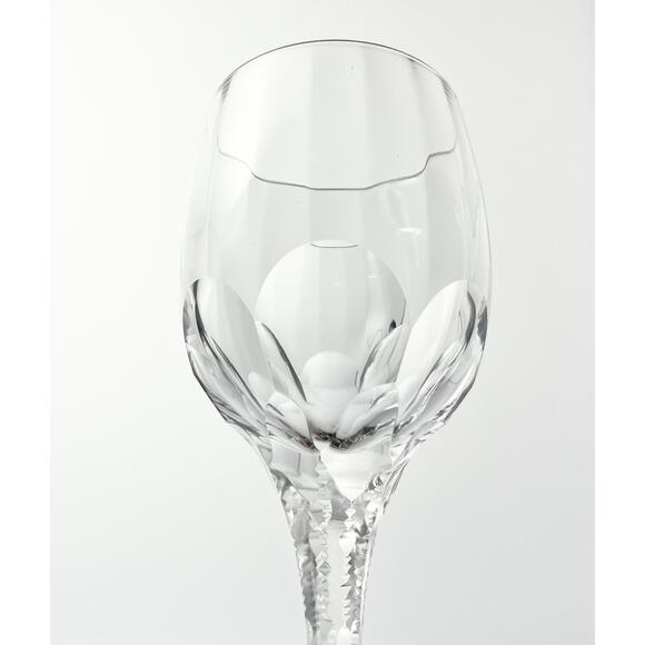 1940s Tiffin-Franciscan “Dewey” Set of 5 Crystal Water or Wine Glasses 6.25” 8oz - Picture 5 of 5